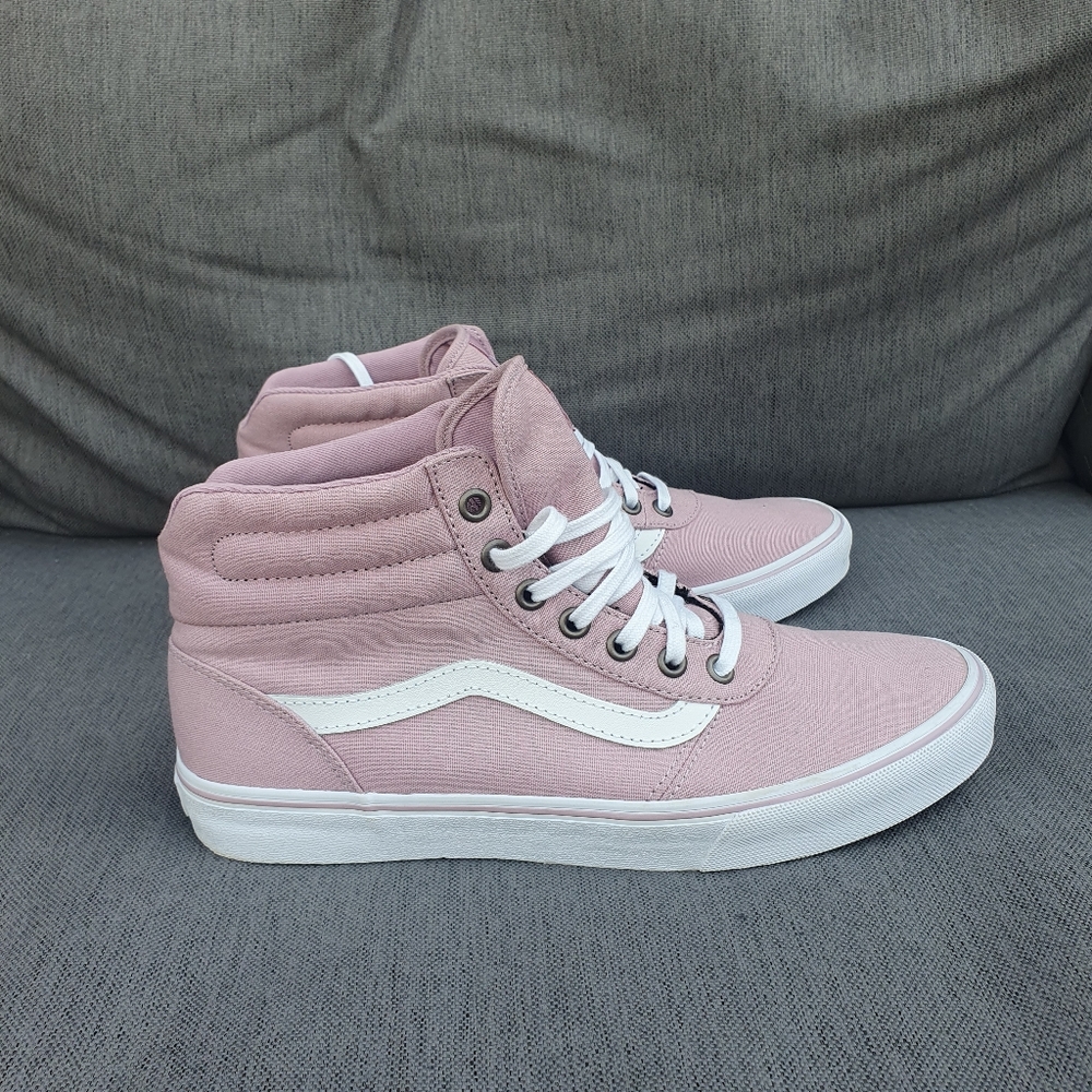 VANS MILTON HI Tops Baseball Boots Lace Up Textile TRAINERS Heather Uk6 - Picture 3 of 13